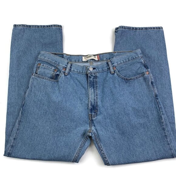 Levi's 505 Straight Fit Medium Wash Jeans Men's Size 38/30 - Picture 2 of 8